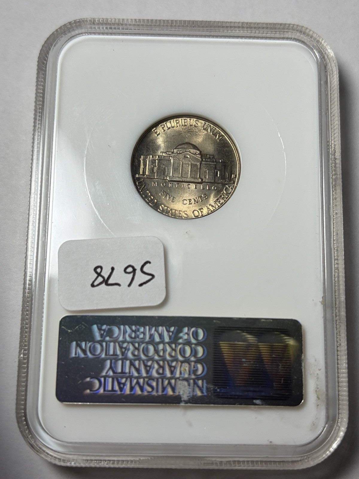 1938-S NGC MS67 Jefferson War Nickel Old Fatty Holder