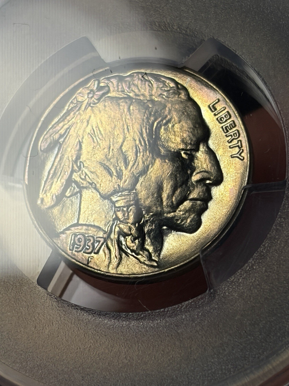 1937 PCGS MS67+ CAC Buffalo Nickel Toned Nice!