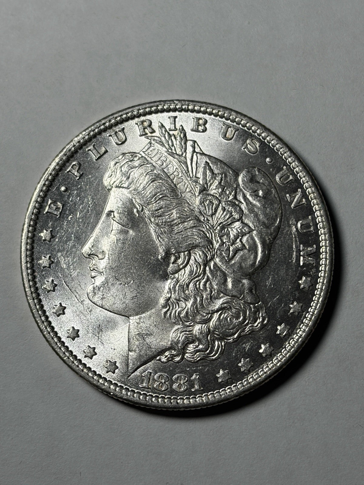 1881-O Morgan Silver Dollar Details