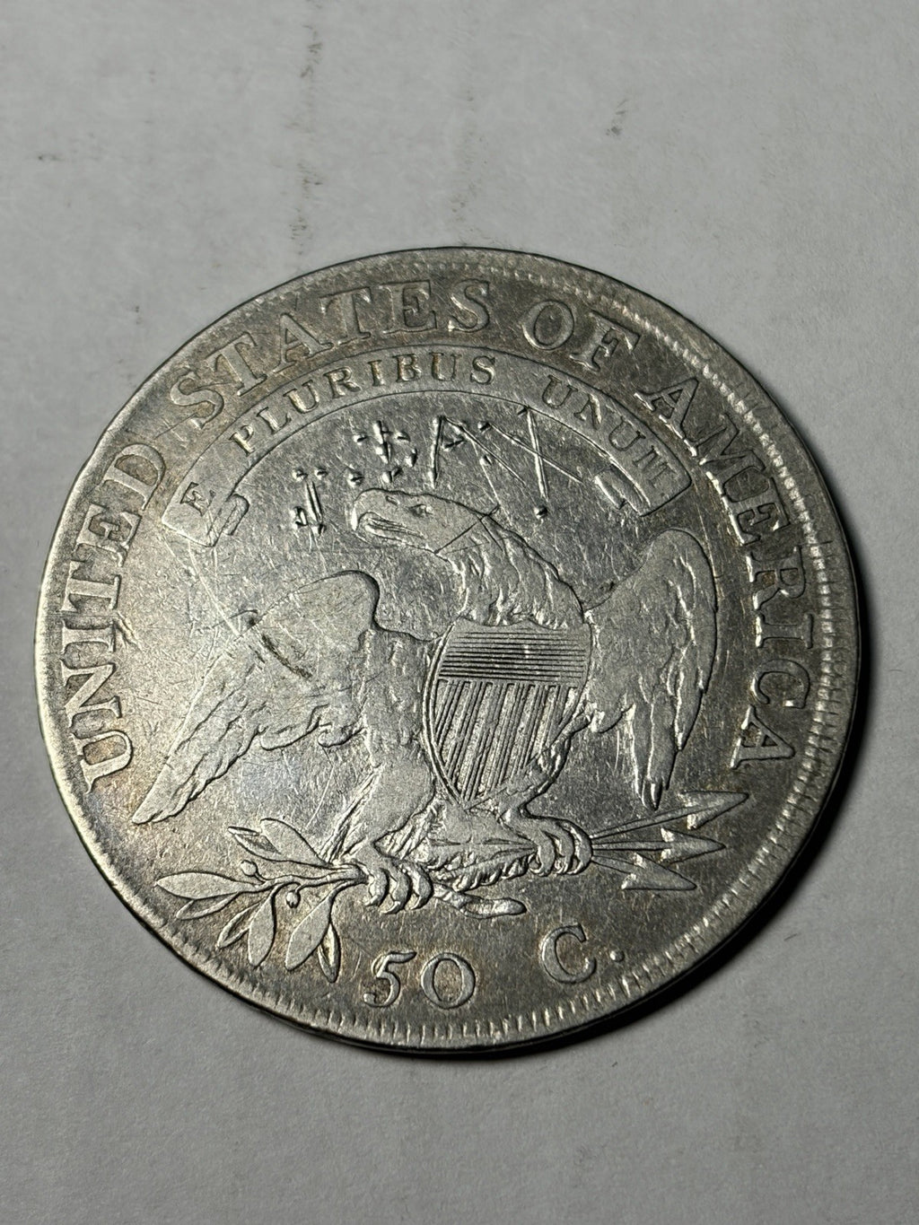 1807 Capped Bust Half Dollar Details 50/20 Large Letters
