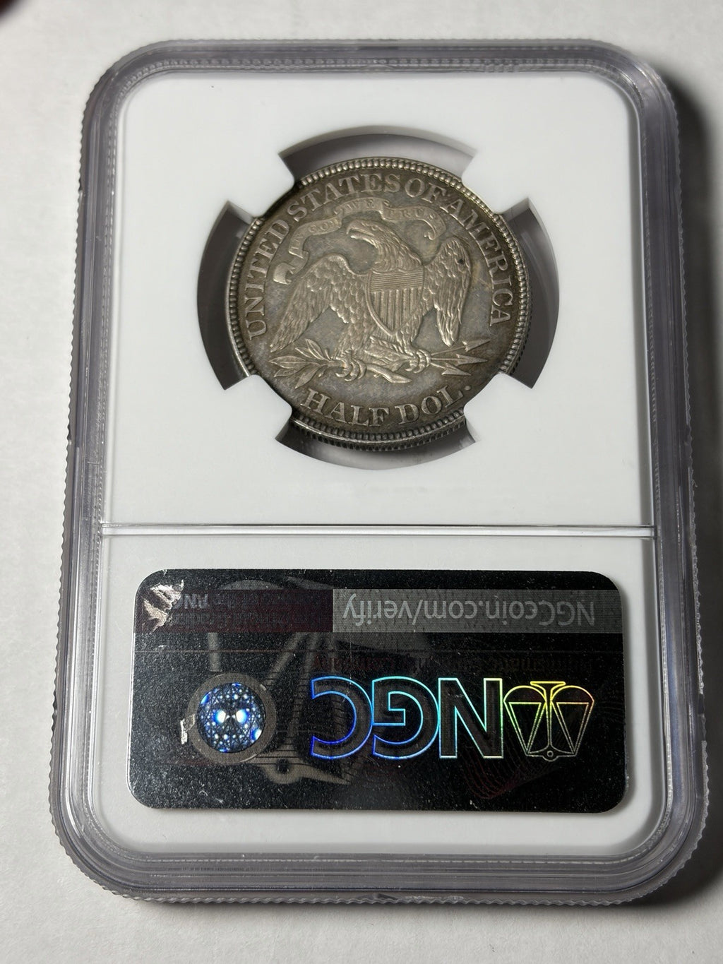 1891 NGC MS62 Seated Liberty Half Dollar Toned