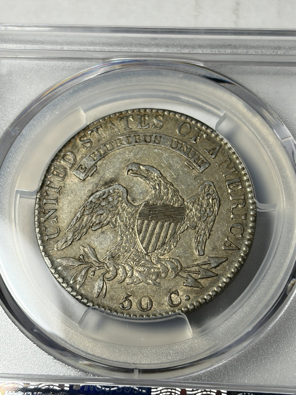 1821 PCGS XF45 CAC Capped Bust Half Dollar O-103