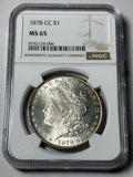 1878-CC NGC MS65 Morgan Dollar