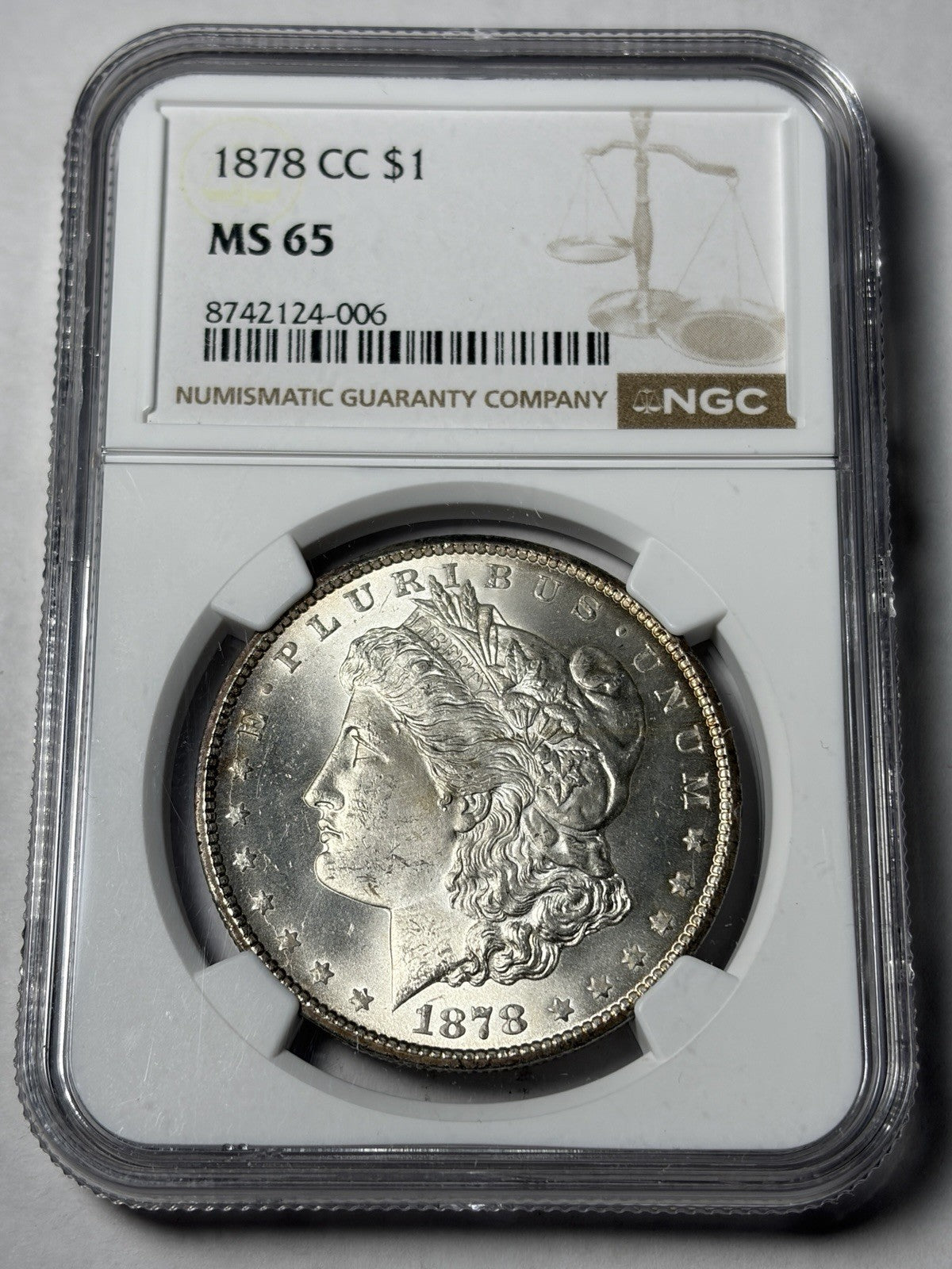 1878-CC NGC MS65 Morgan Dollar