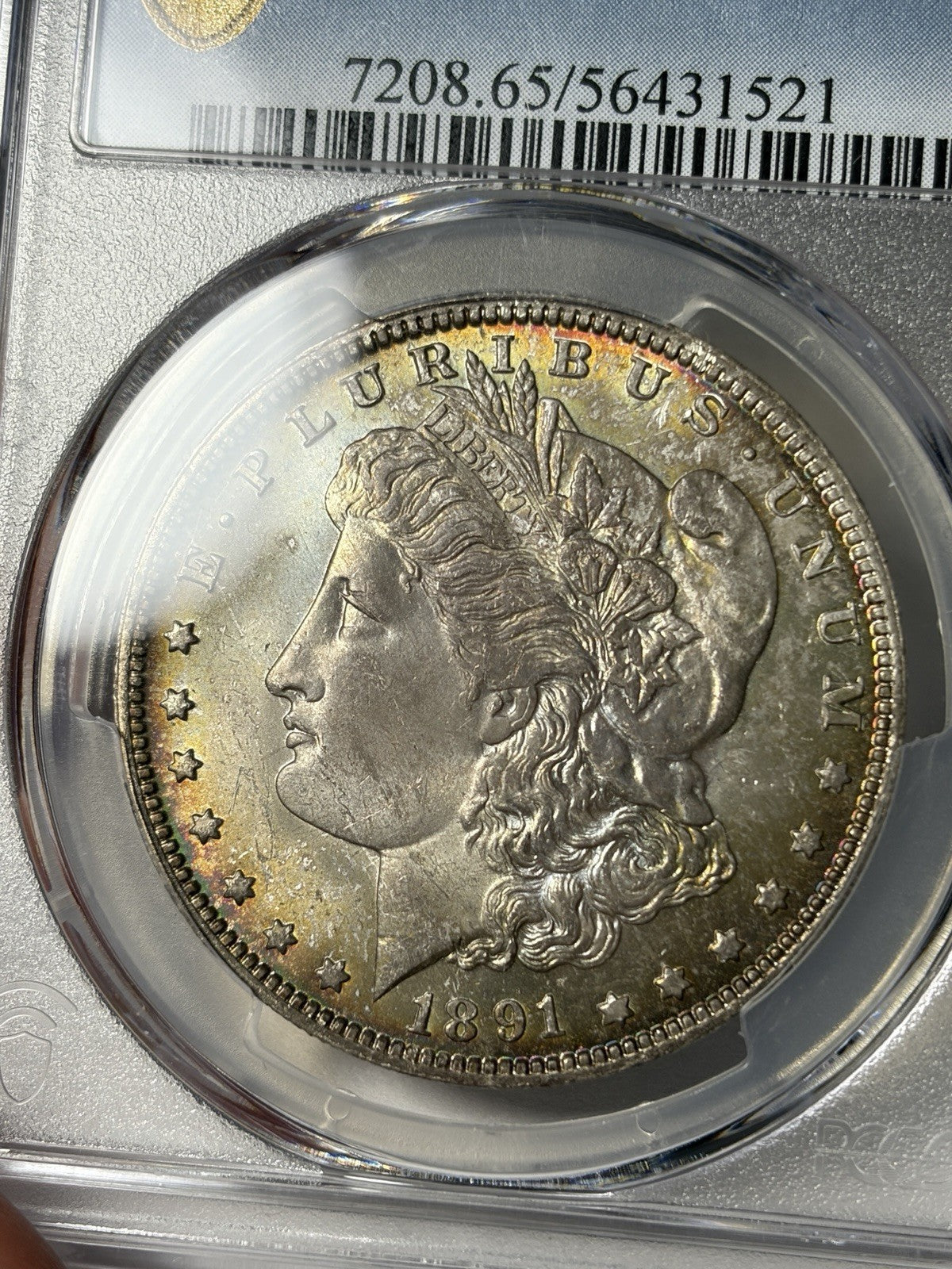 1891-O PCGS MS65 Morgan Silver Dollar Toned 