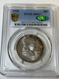 1956 PCGS MS67 CAC Franklin Half Dollar Toned