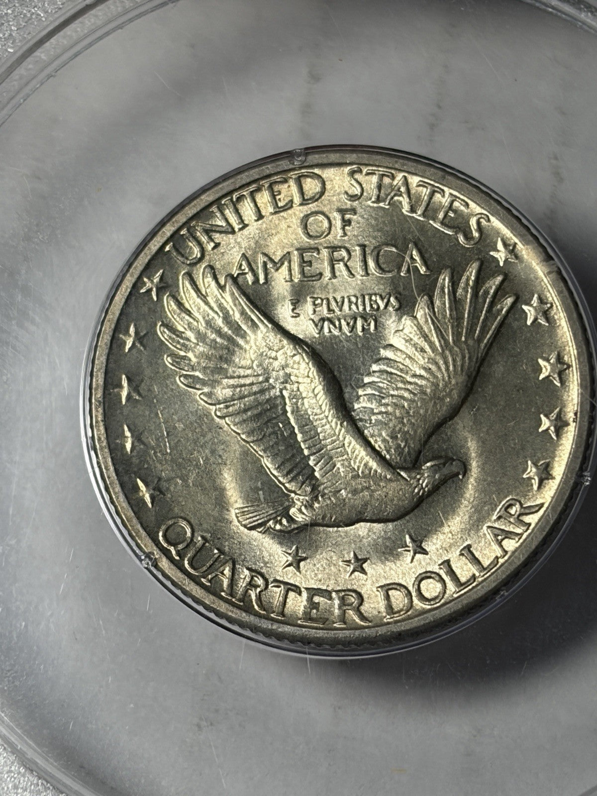 1917-D PCGS MS64 Type 2 Standing Liberty Quarter Rattler