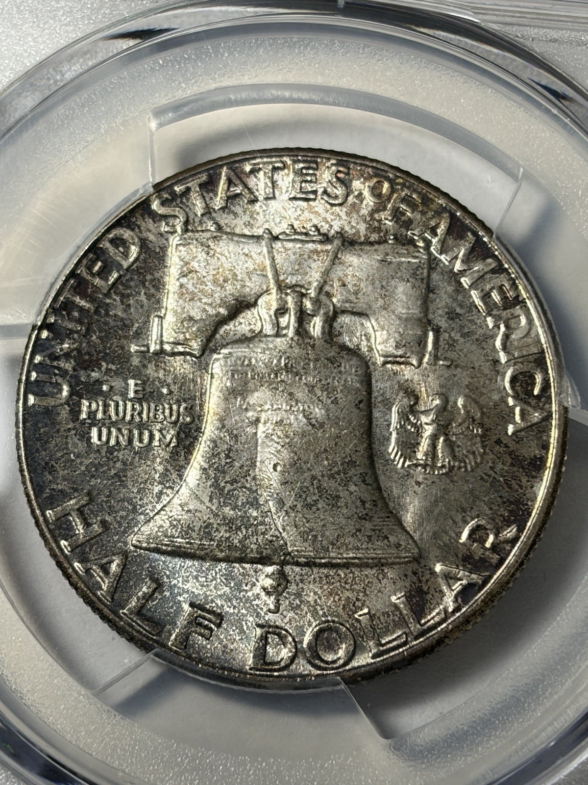 1962 PCGS MS65 Franklin Half Dollar Toned