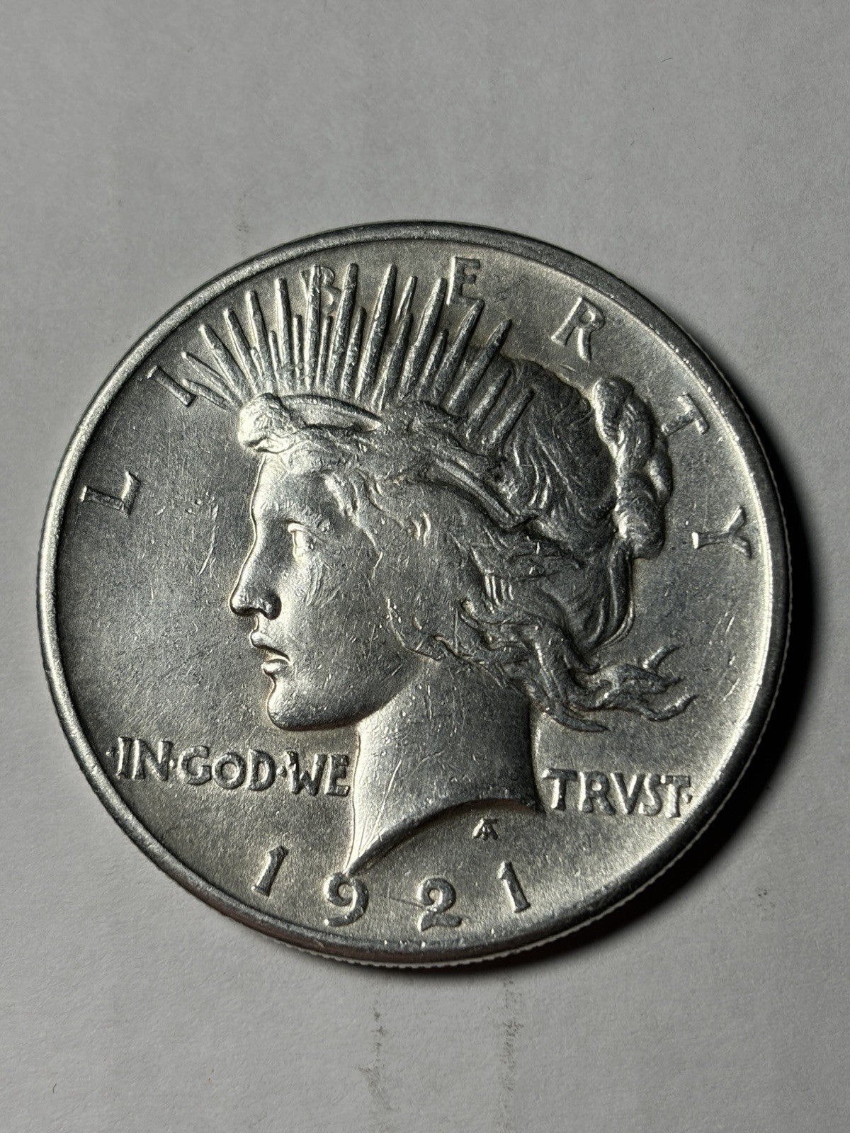 1921 Peace Silver Dollar Details