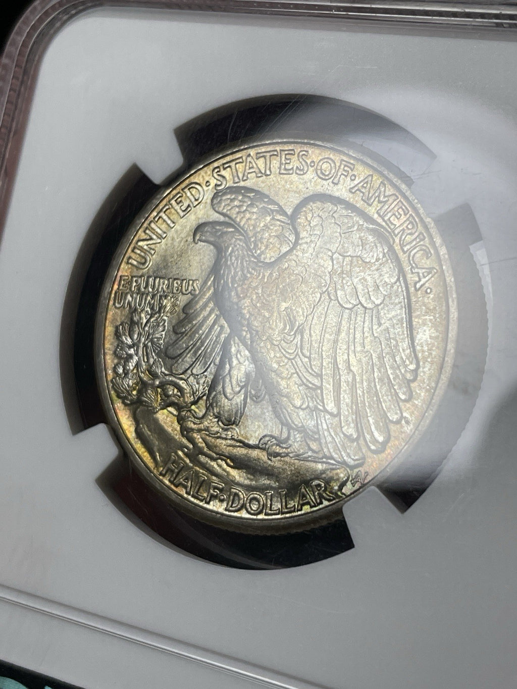1941 NGC MS66+ Walking Liberty Half Dollar Toned