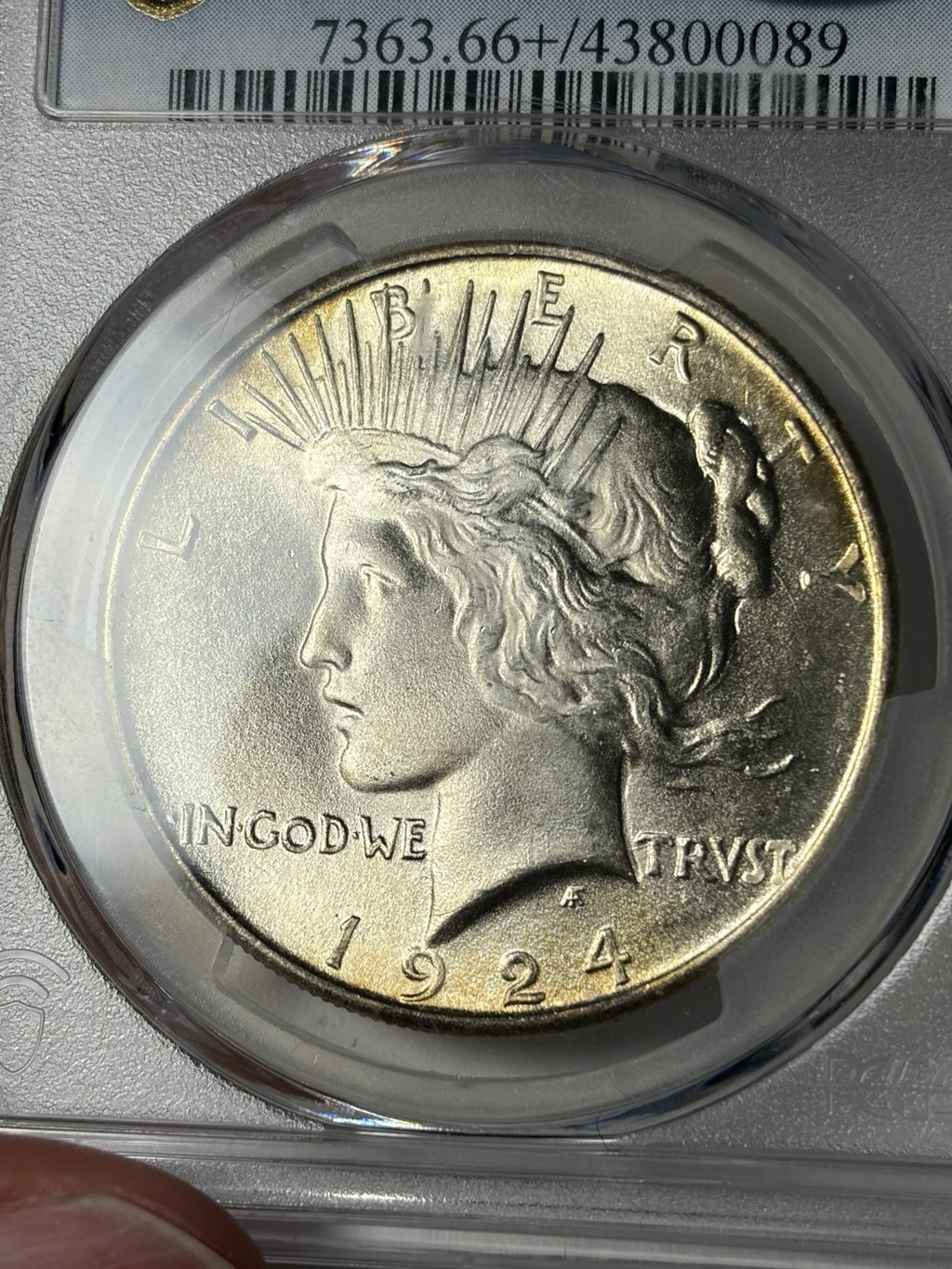 1924 PCGS MS66+ CAC Peace Silver Dollar