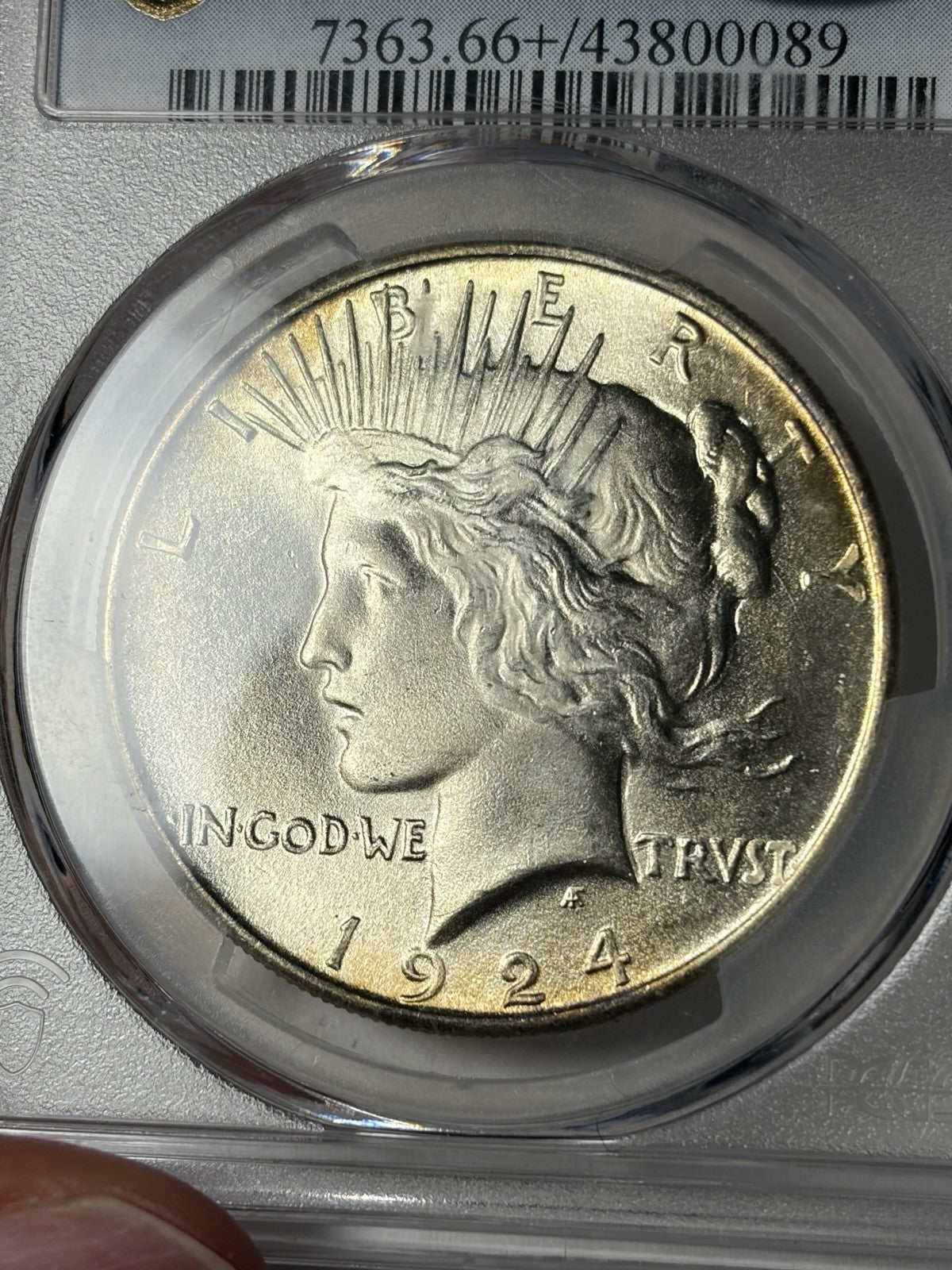 1924 PCGS MS66+ CAC Peace Silver Dollar
