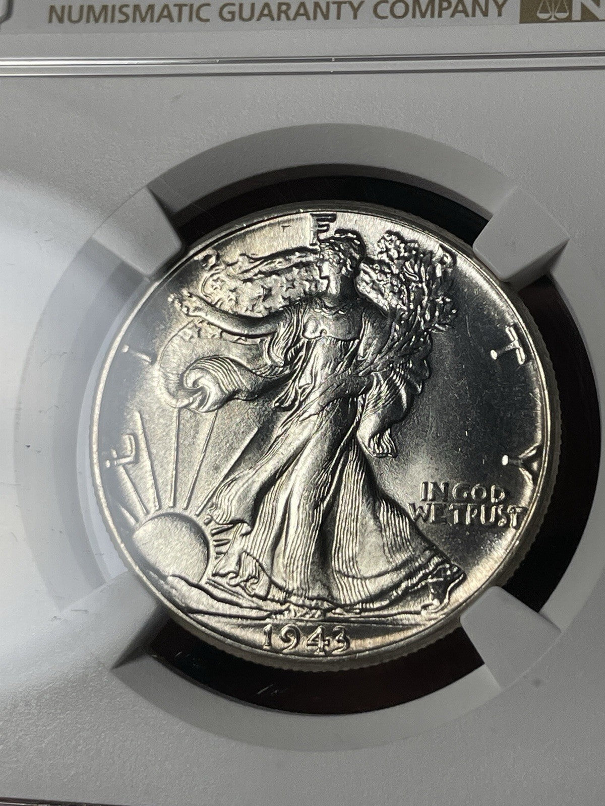1943 NGC AU58 CAC Walking Liberty Half Dollar Everyman Registry