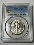 1940-S PCGS MS66+ Walking Liberty Half Dollar