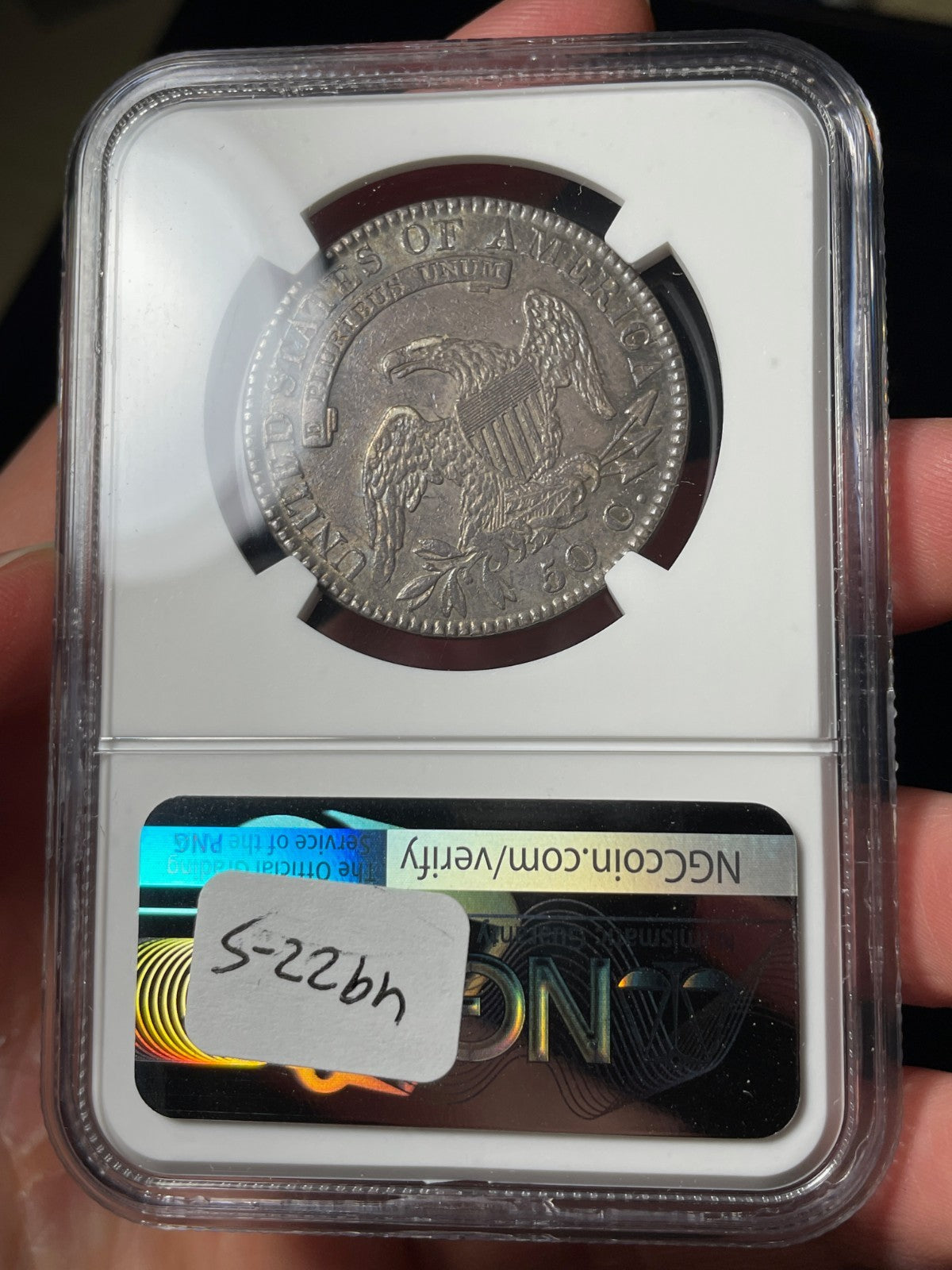 1821 NGC AU Details Capped Bust Half Dollar Toned