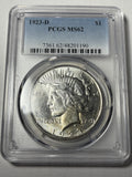1923-D PCGS MS62 Peace Silver Dollar