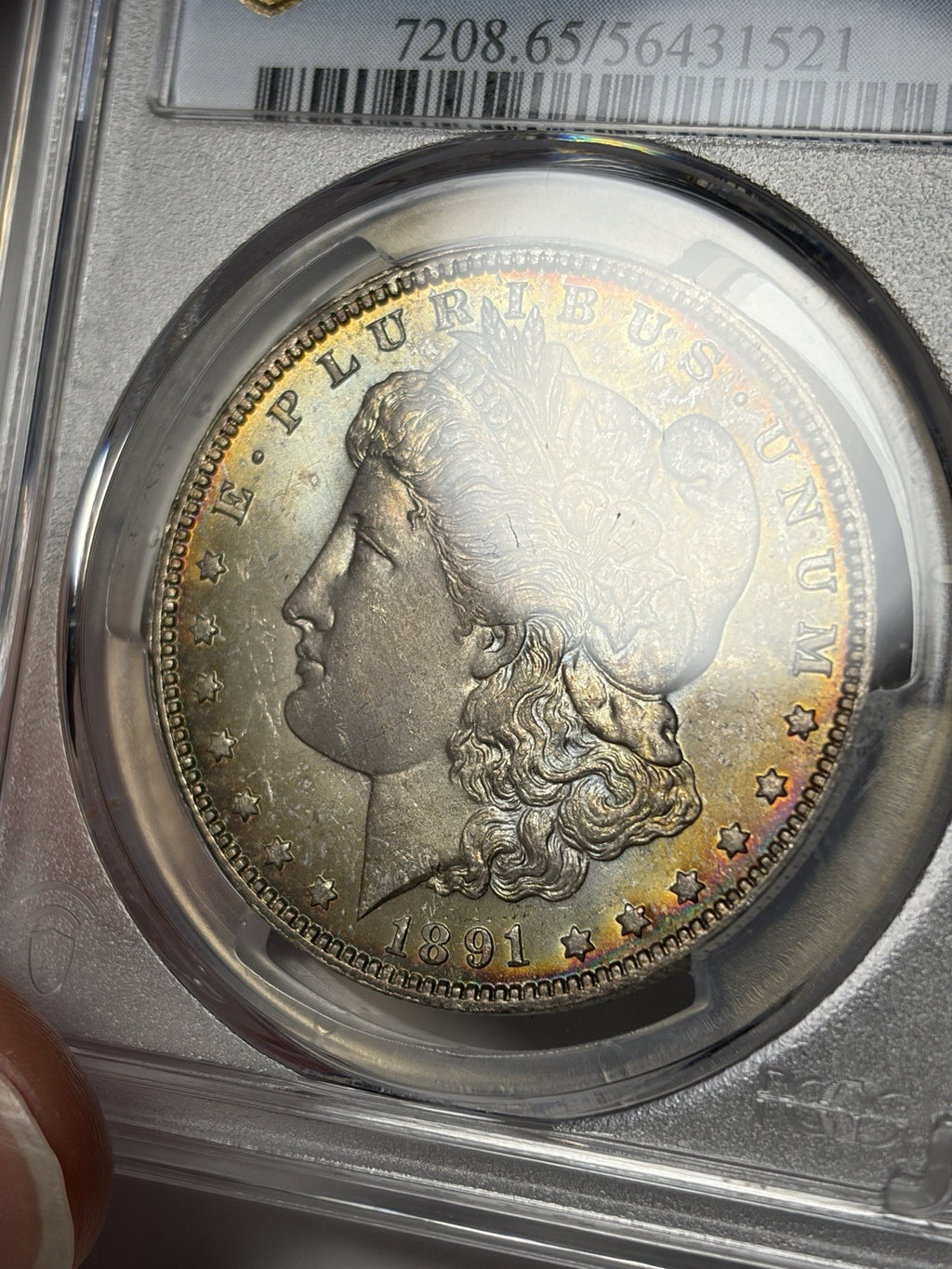 1891-O PCGS MS65 Morgan Silver Dollar Toned 