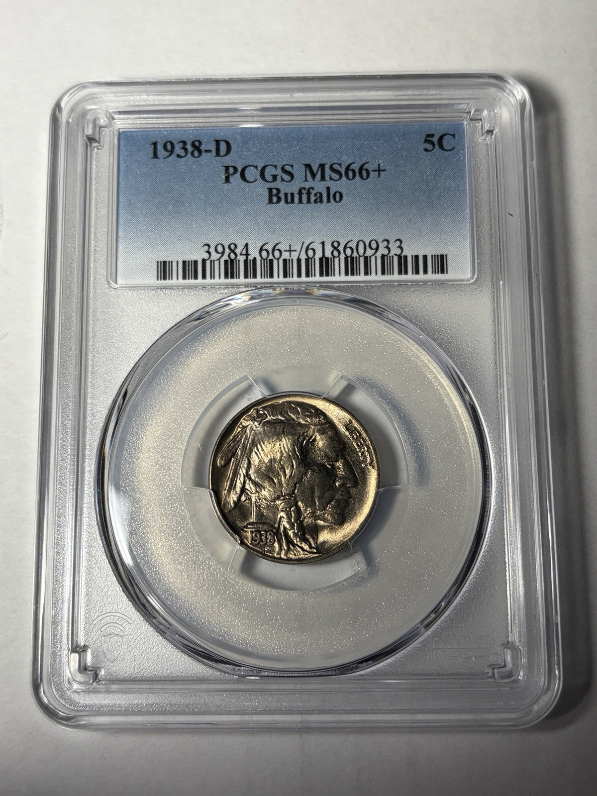 1938-D PCGS MS66+ Buffalo Nickel