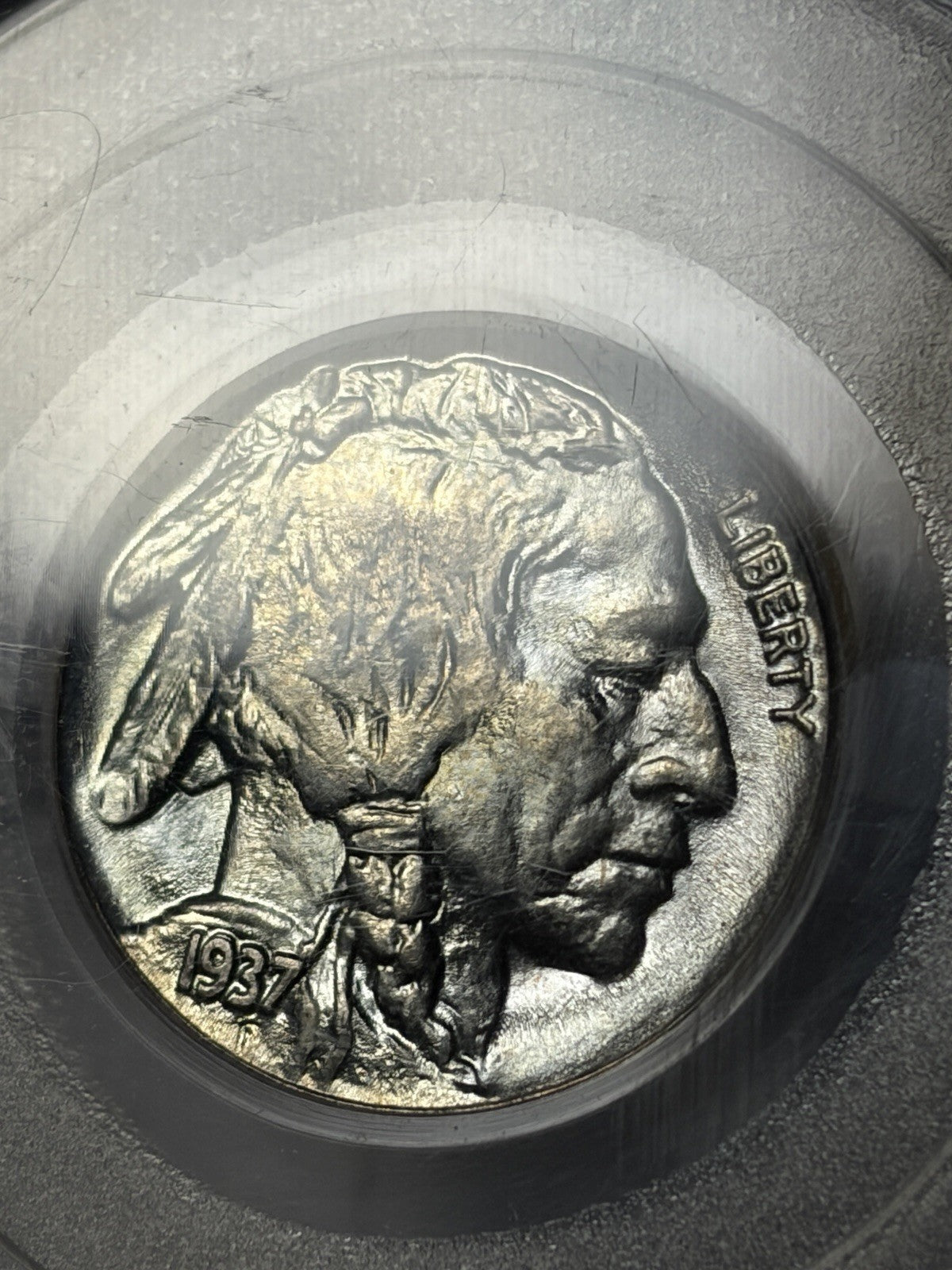 1937 PCGS MS66 GOLD CAC Buffalo Nickel Old Holder