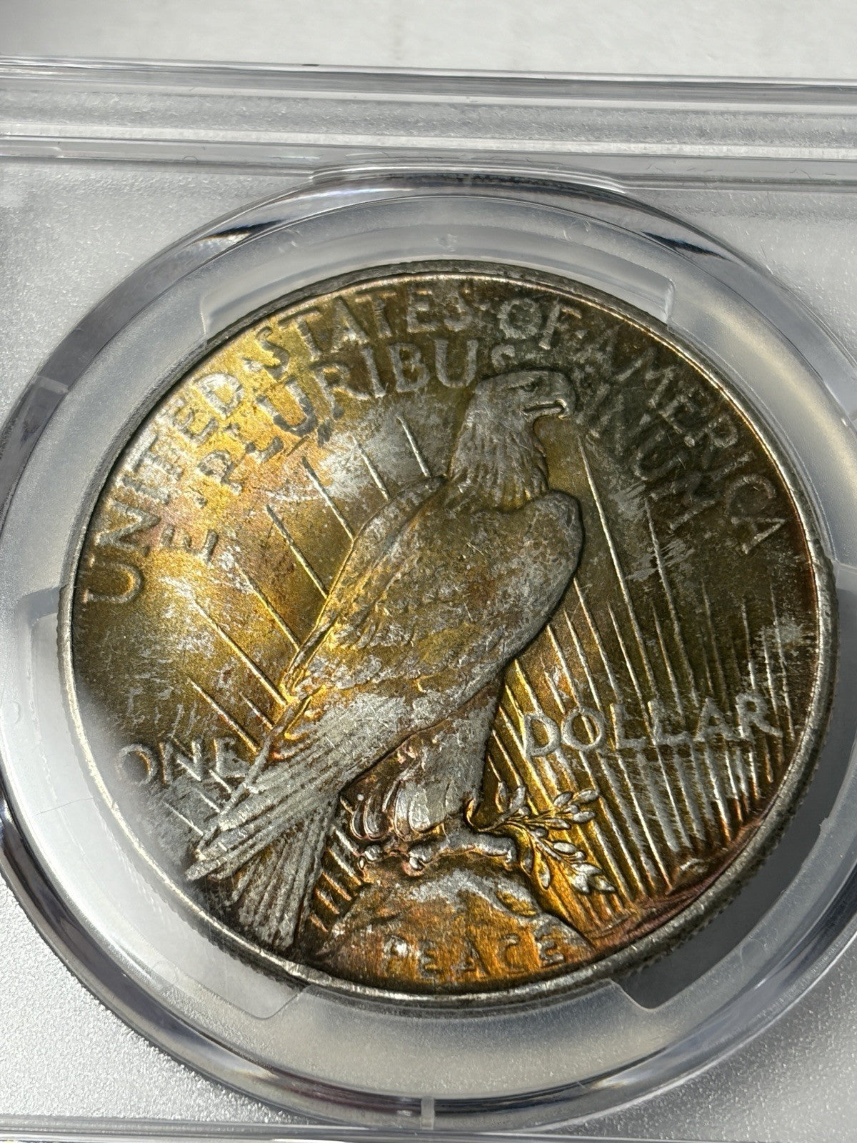 1934 PCGS MS66 Peace Silver Dollar Toned