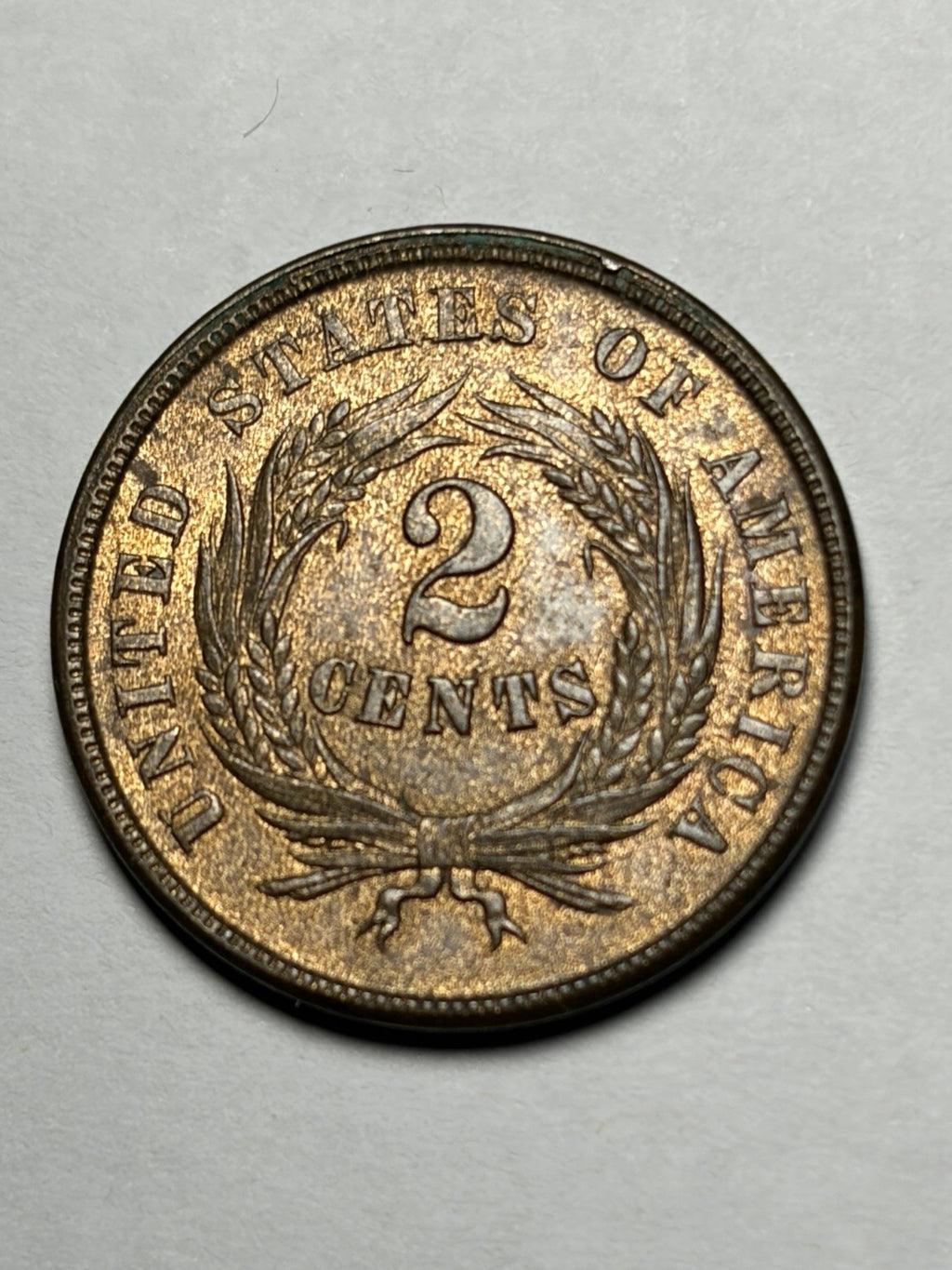 1865 Two Cent Piece Uncirculated