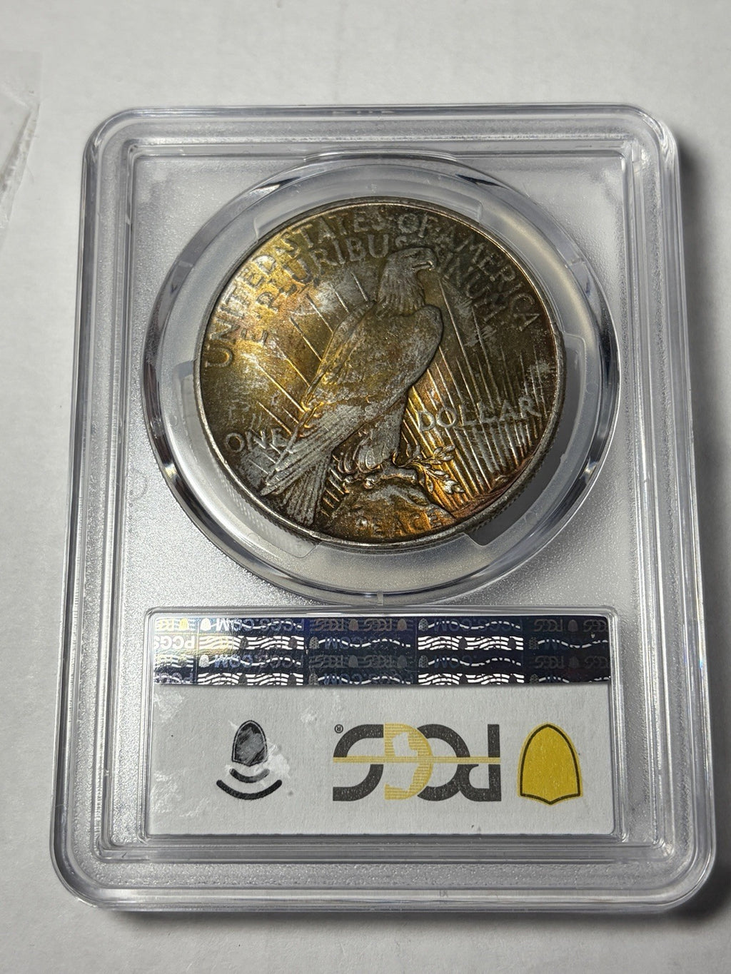 1934 PCGS MS66 Peace Silver Dollar Toned