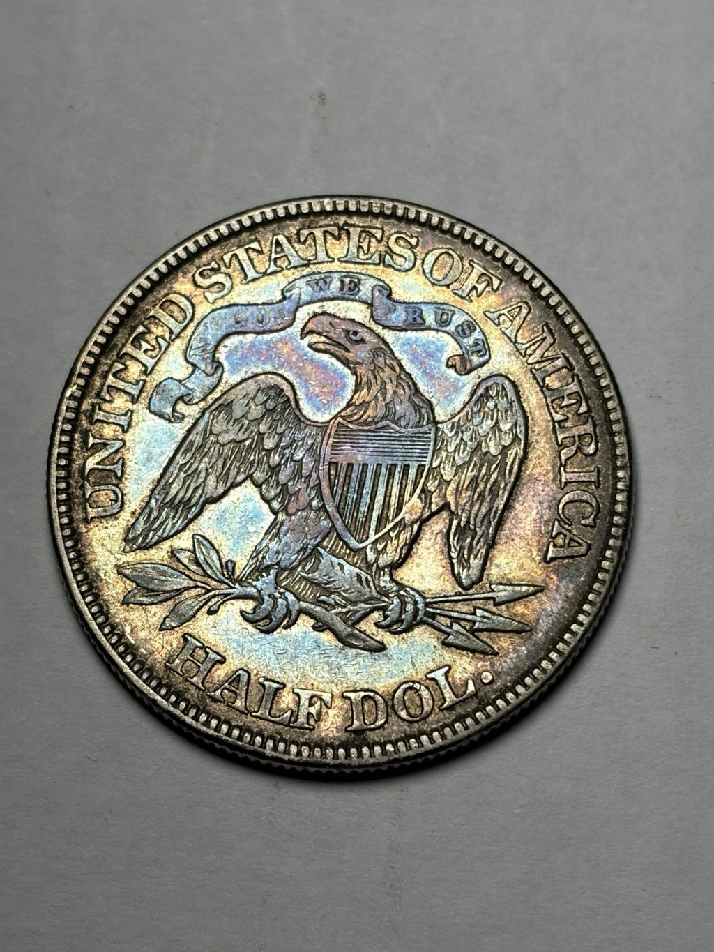 1877 Seated Liberty Half Dollar Toned