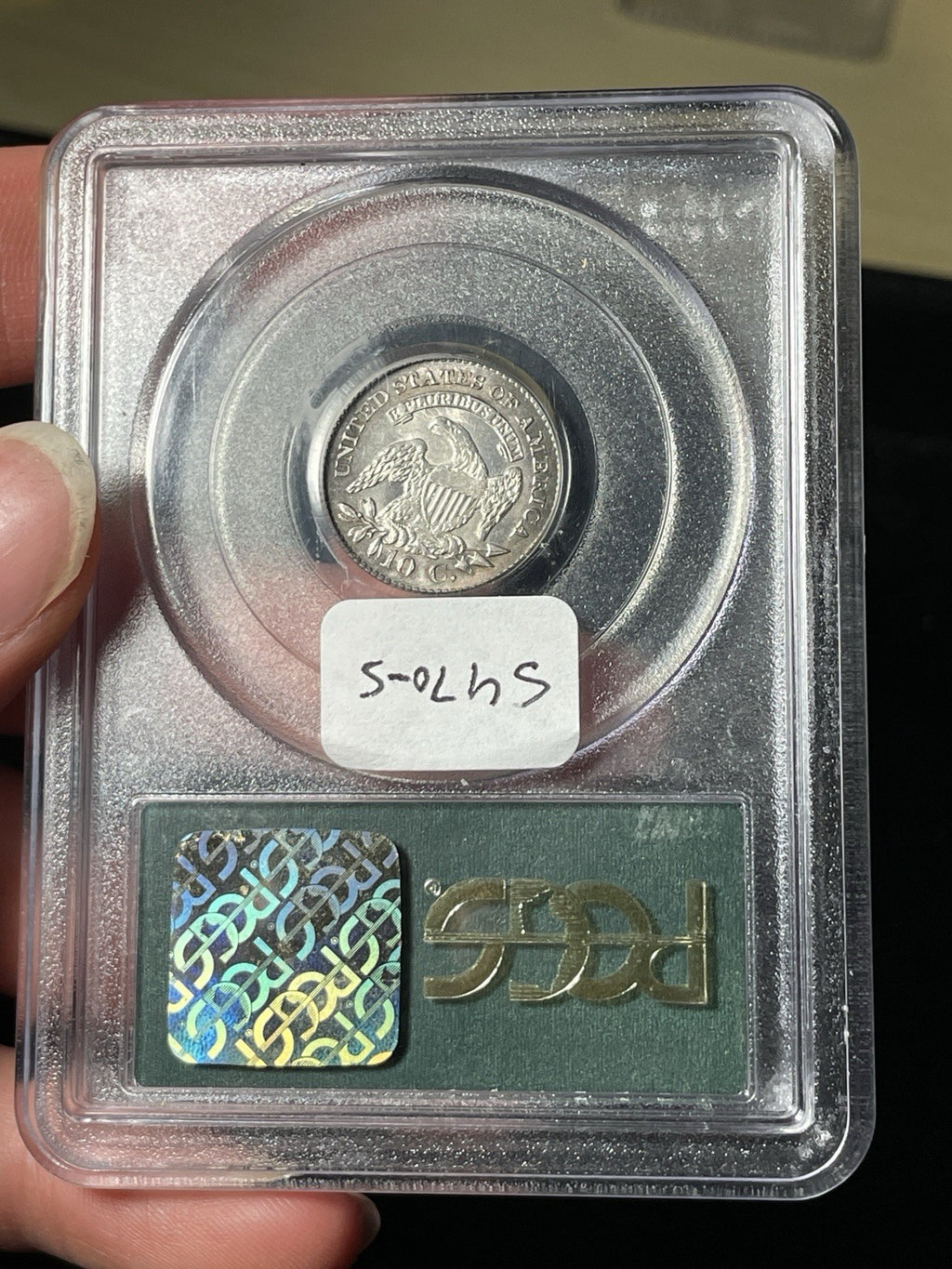 1825 PCGS MS62 Capped Bust Dime Old Green Holder