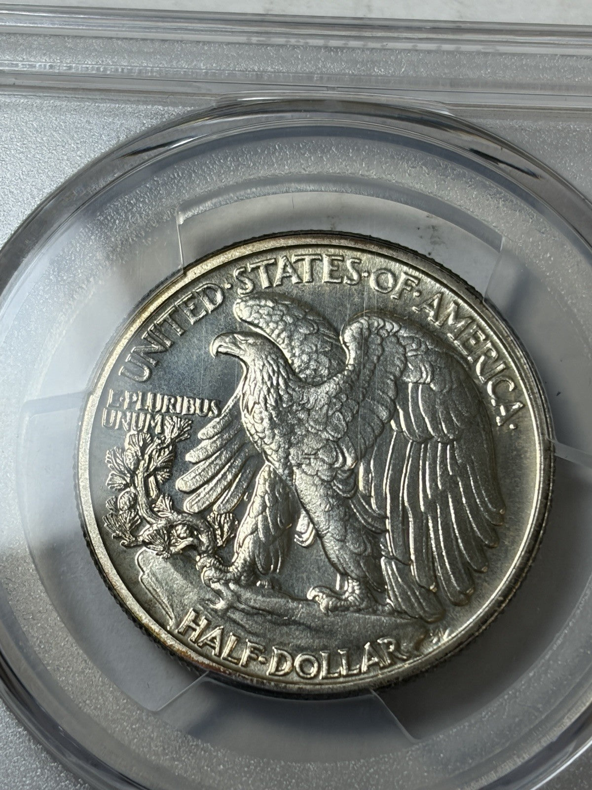 1937 PCGS PR67 Walking Liberty Half Dollar Toned