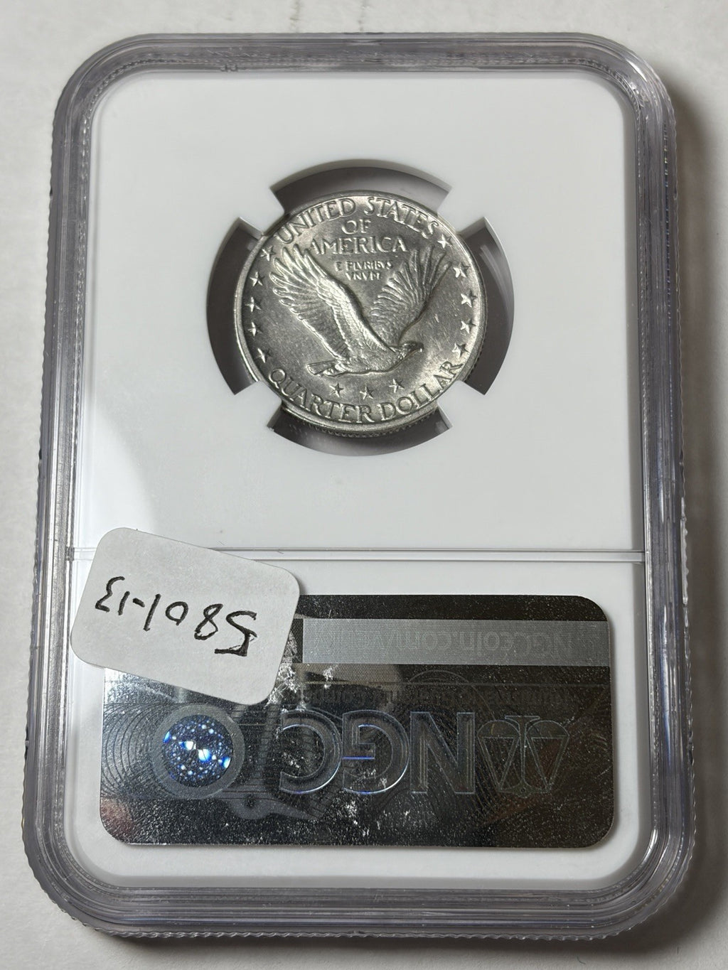 1918-S NGC AU55 FH Standing Liberty Quarter