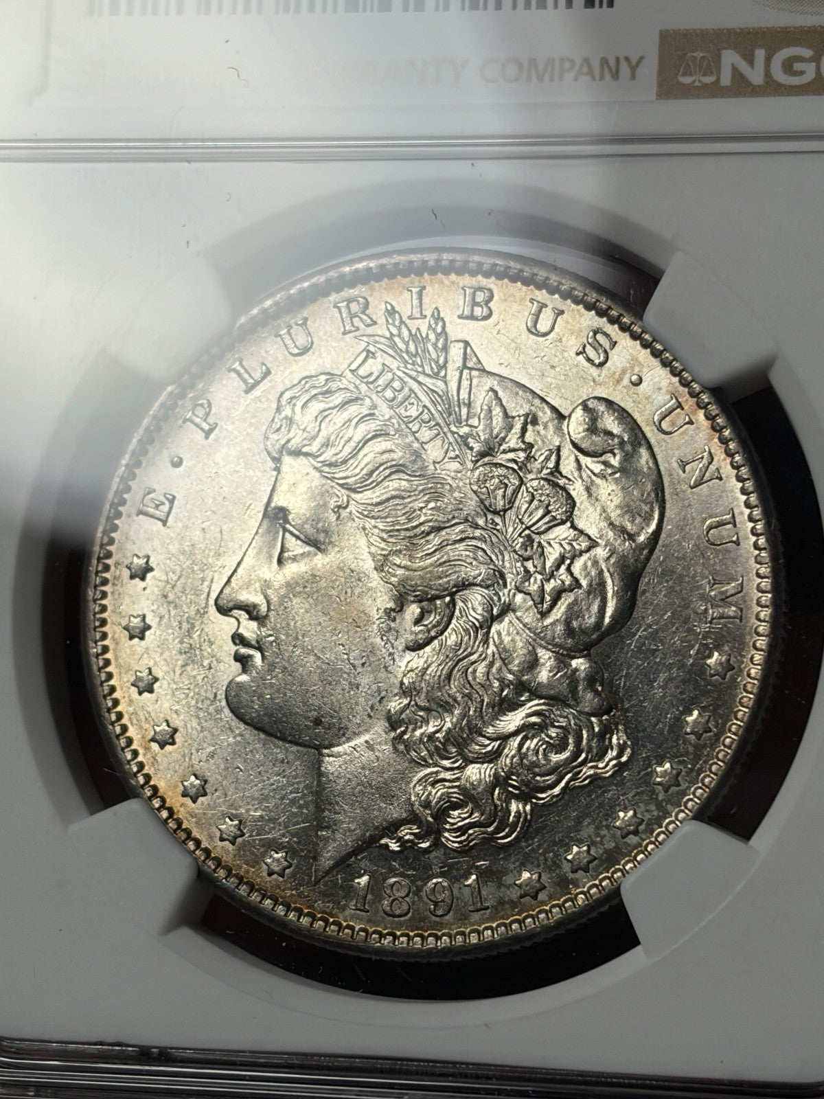 1891-S NGC MS61 Morgan Silver Dollar Tougher Date
