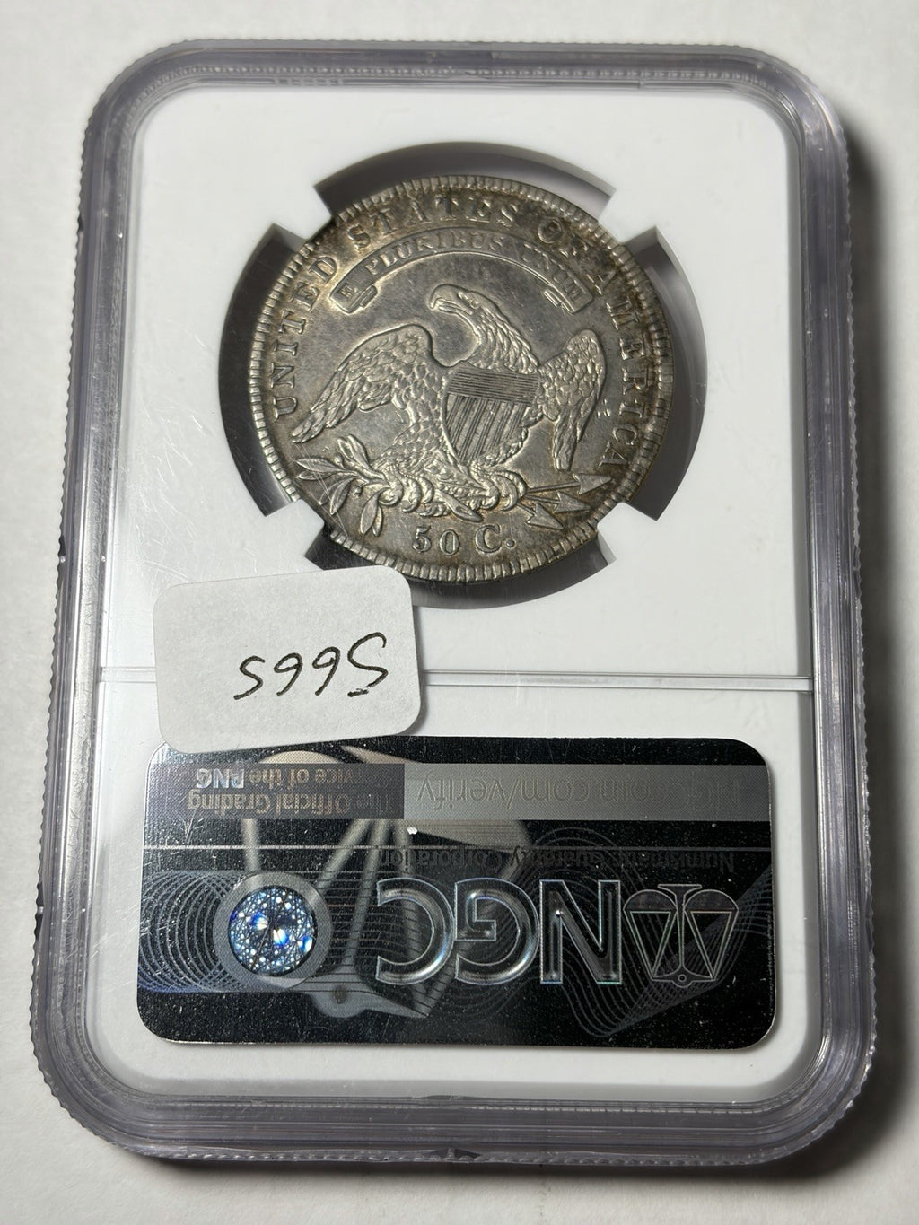 1836 NGC AU Details Capped Bust Half Dollar O-113