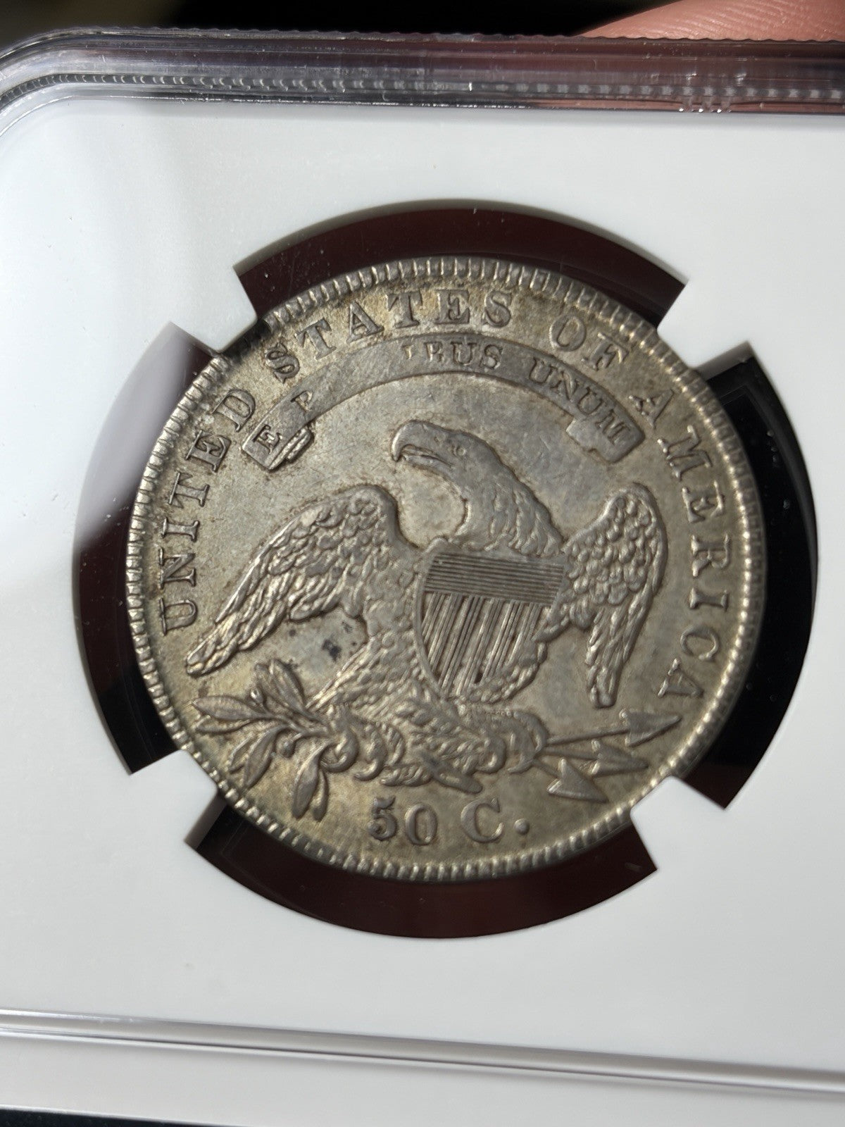 1836 NGC AU55 Capped Bust Half Dollar