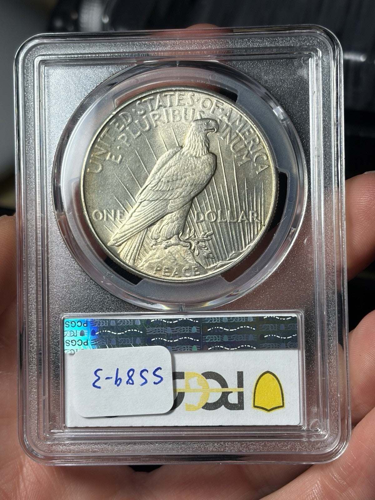 1934 PCGS MS64 Peace Silver Dollar Lightly Toned
