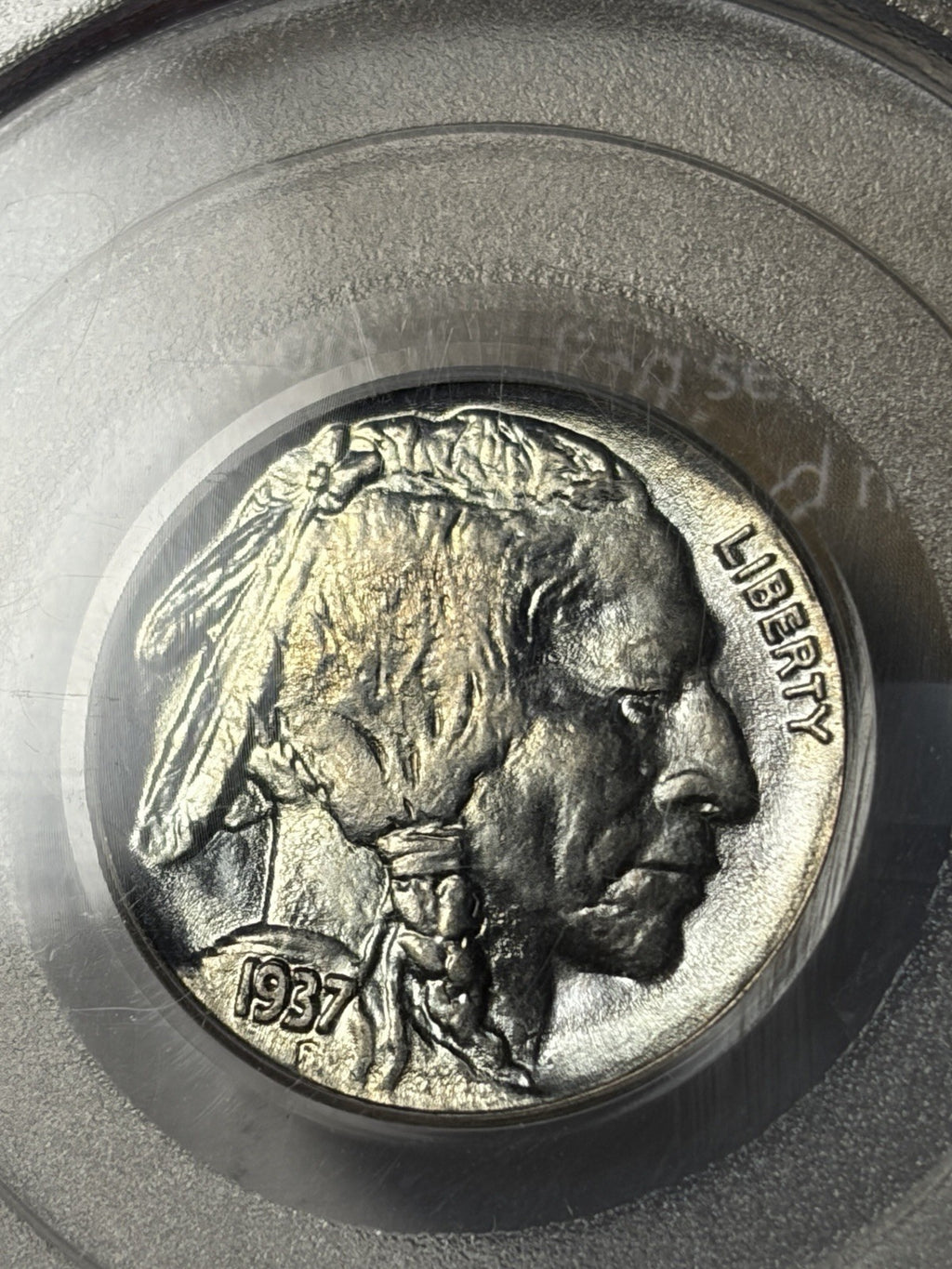 1937 PCGS MS66 GOLD CAC Buffalo Nickel Old Holder