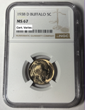 1938-D NGC MS67 Buffalo Nickel