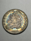 1831 Capped Bust Half Dollar Toned Toning Details