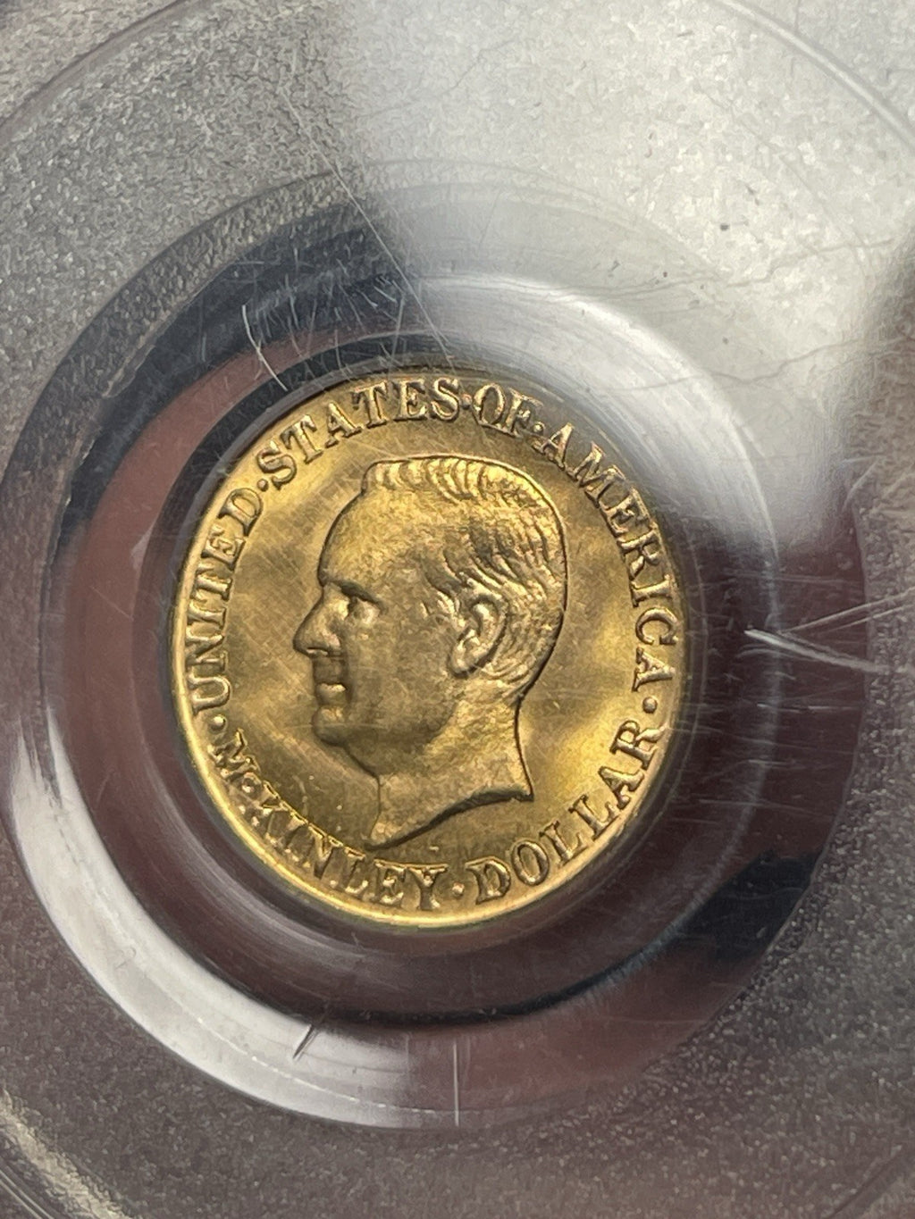 1917 PCGS MS66 McKinley Gold Commemorative Dollar Old Blue Holder