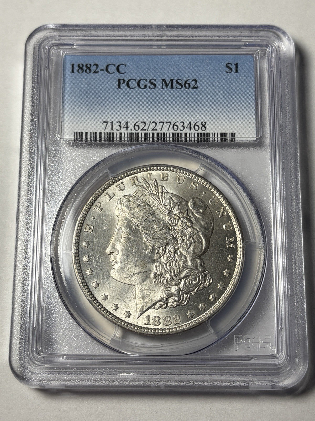 1882-CC PCGS MS62 Morgan Silver Dollar