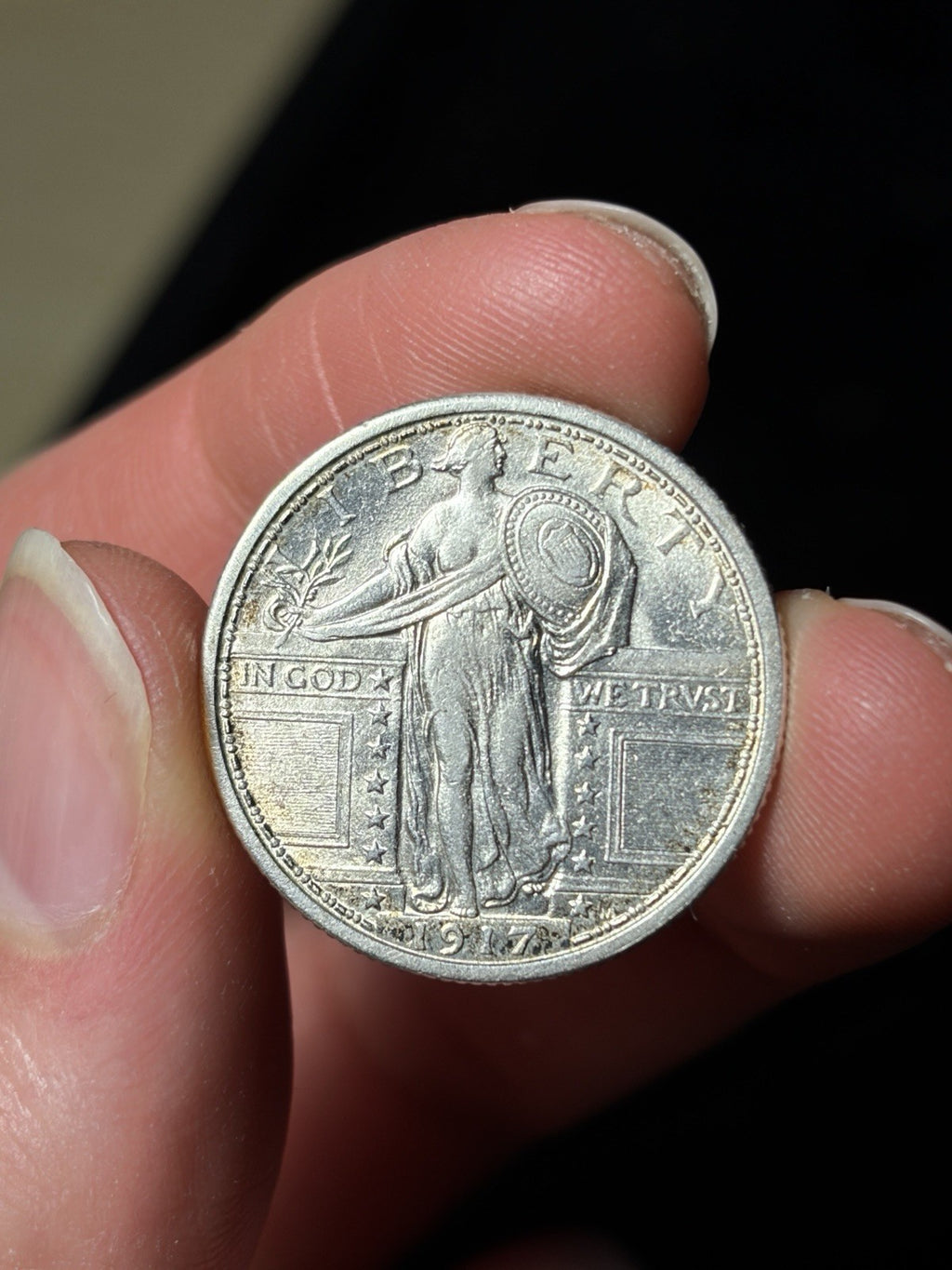 1917 Type 1 Standing Liberty Quarter