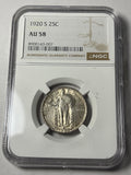 1920-S NGC AU58 Standing Liberty Quarter