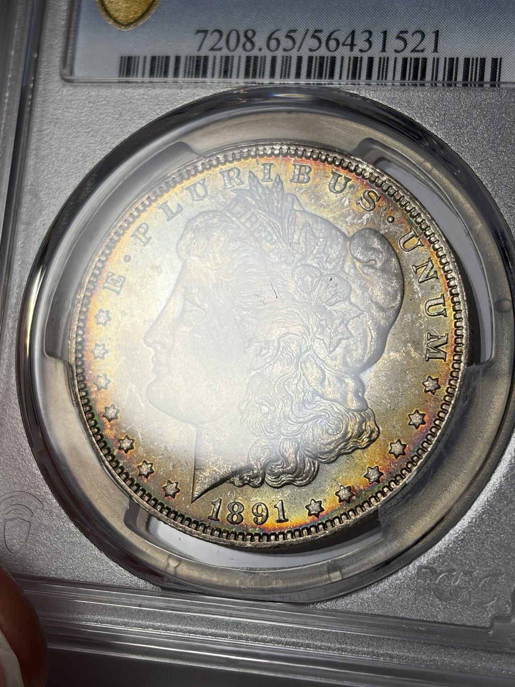 1891-O PCGS MS65 Morgan Silver Dollar Toned 