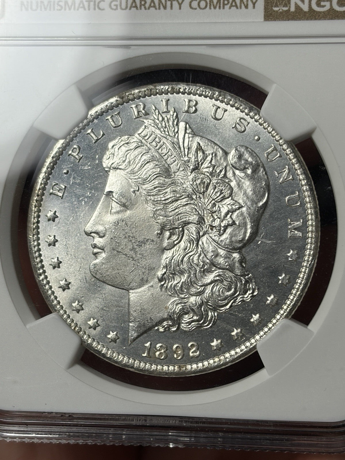1892-CC NGC MS62 Morgan Silver Dollar