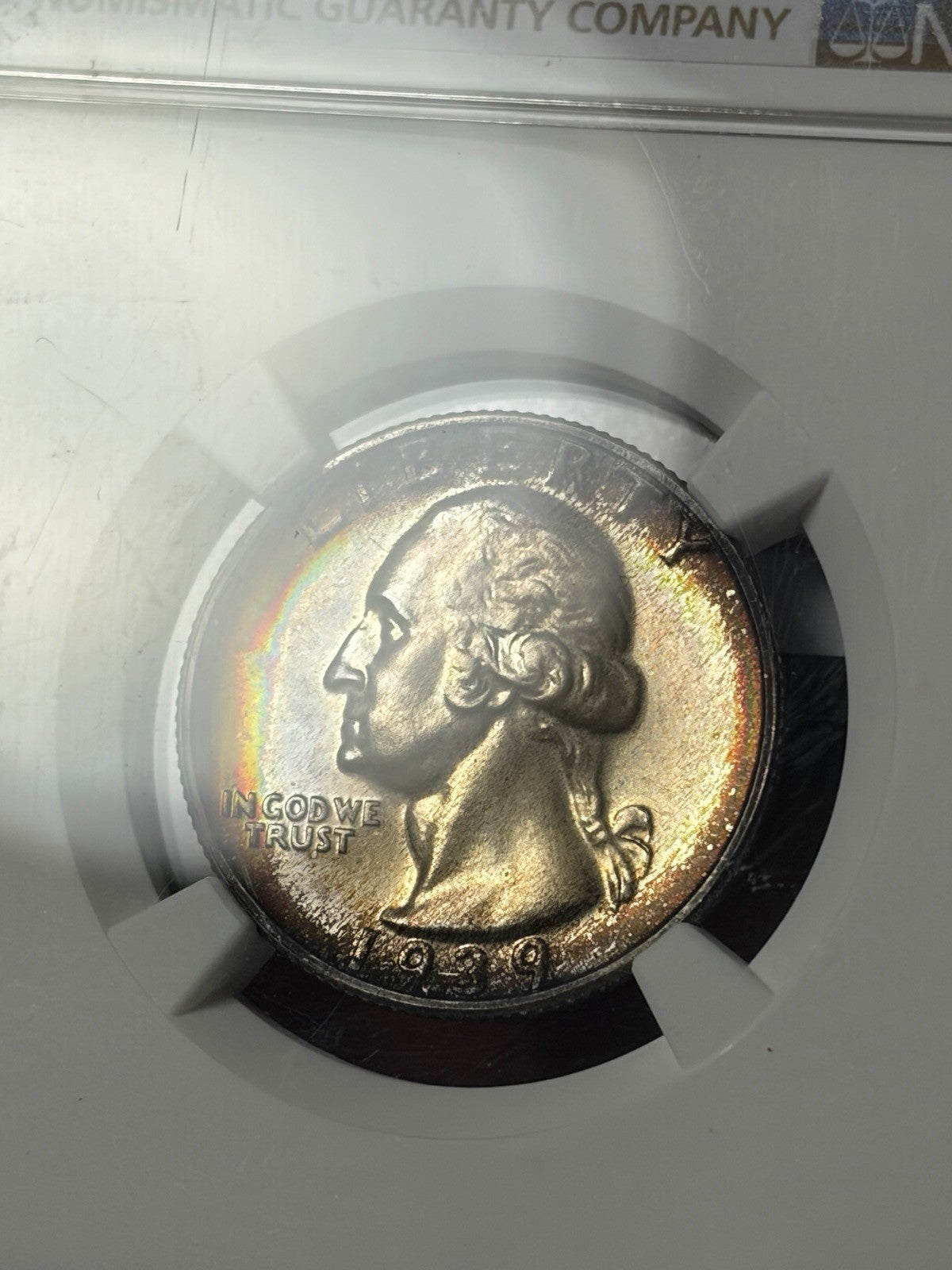 1939 NGC PF64 GOLD CAC Washington Quarter Toned , Ex. PCGS PR67!