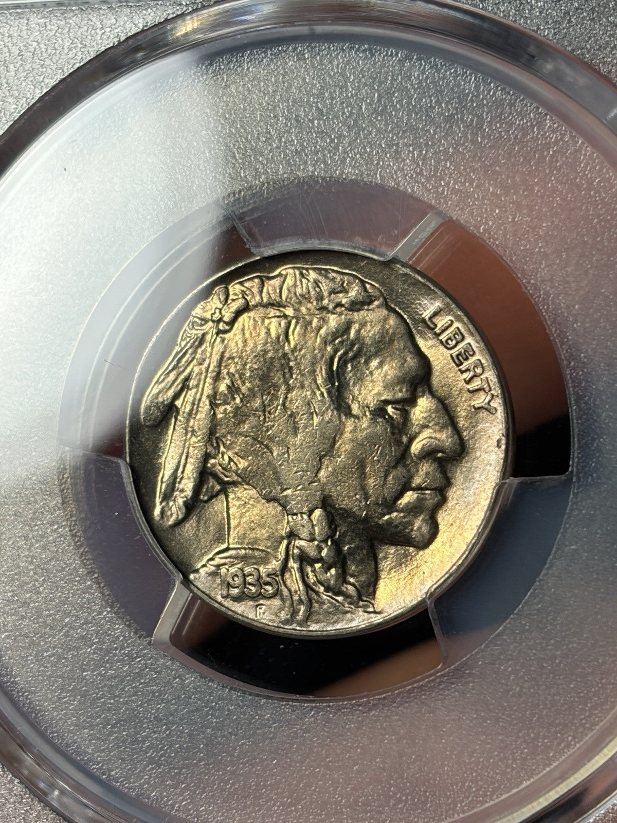 1935-D PCGS MS64 Buffalo Nickel Toned
