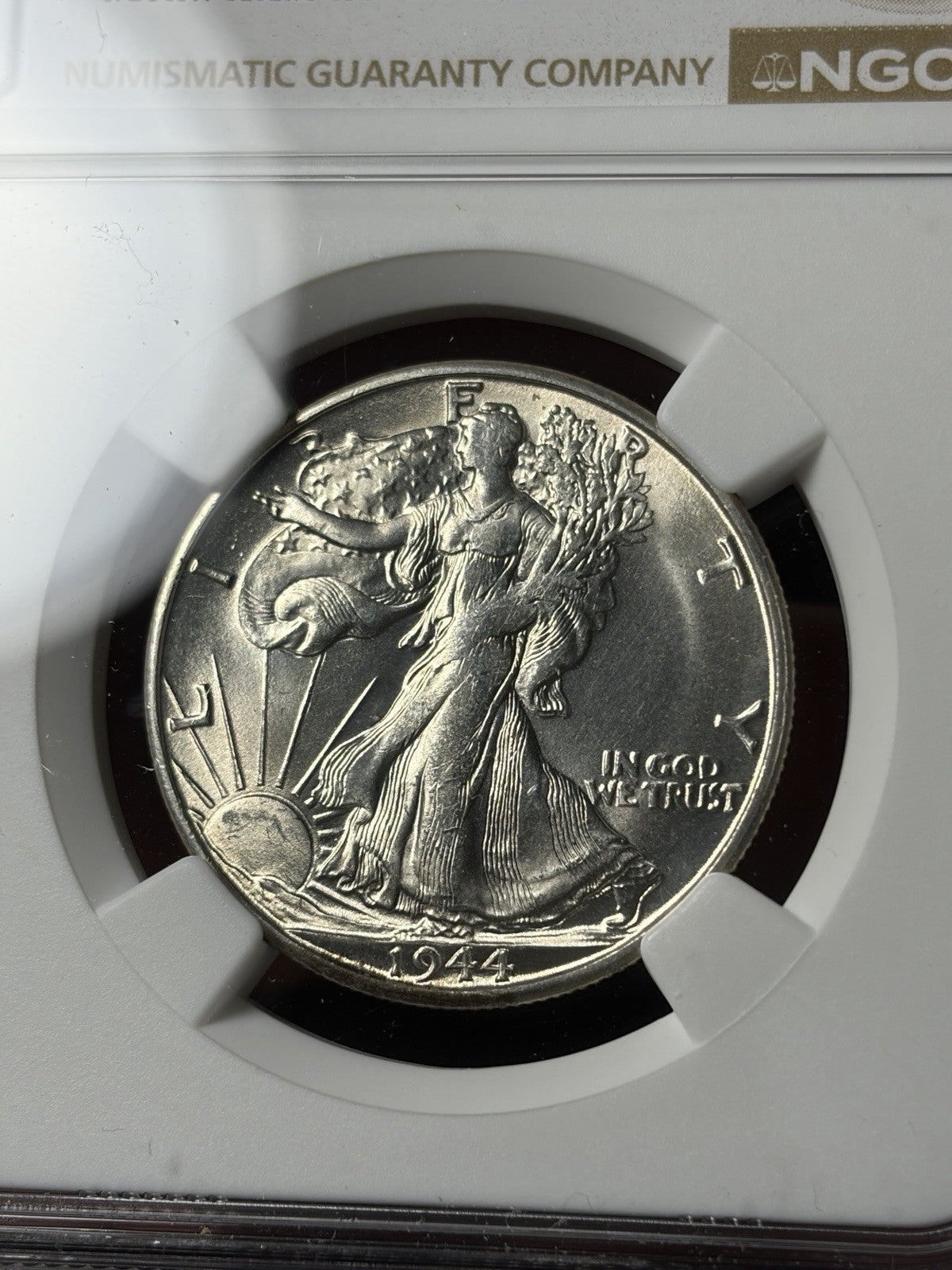 1944-S NGC MS63 Walking Liberty Half Dollar Blast White