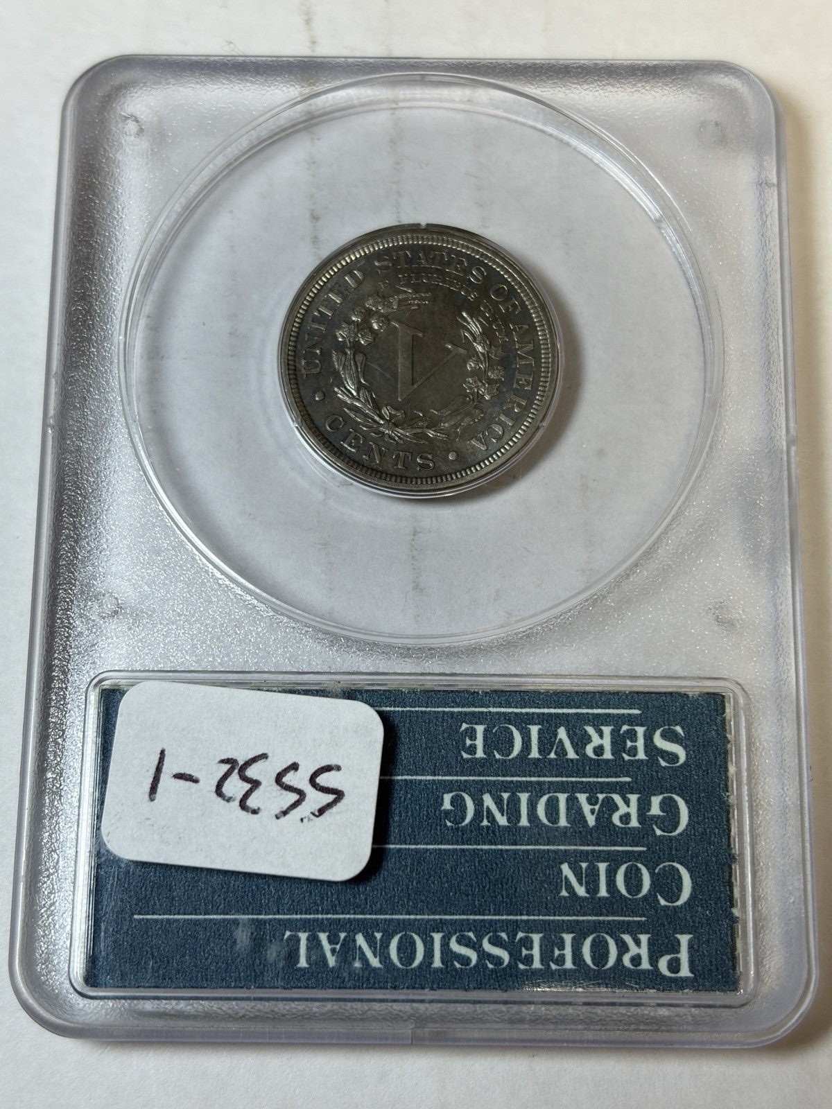 1899 PCGS PR65 CAC Liberty V Nickel Rattler Toned