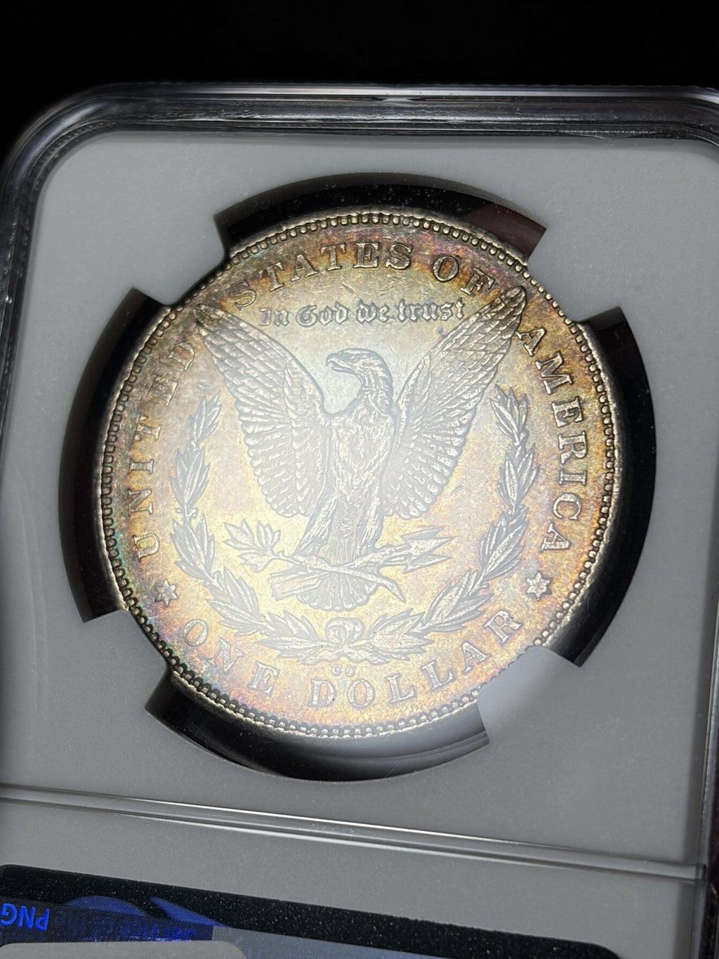 1878-CC NGC MS61 Morgan Silver Dollar Reverse Toned