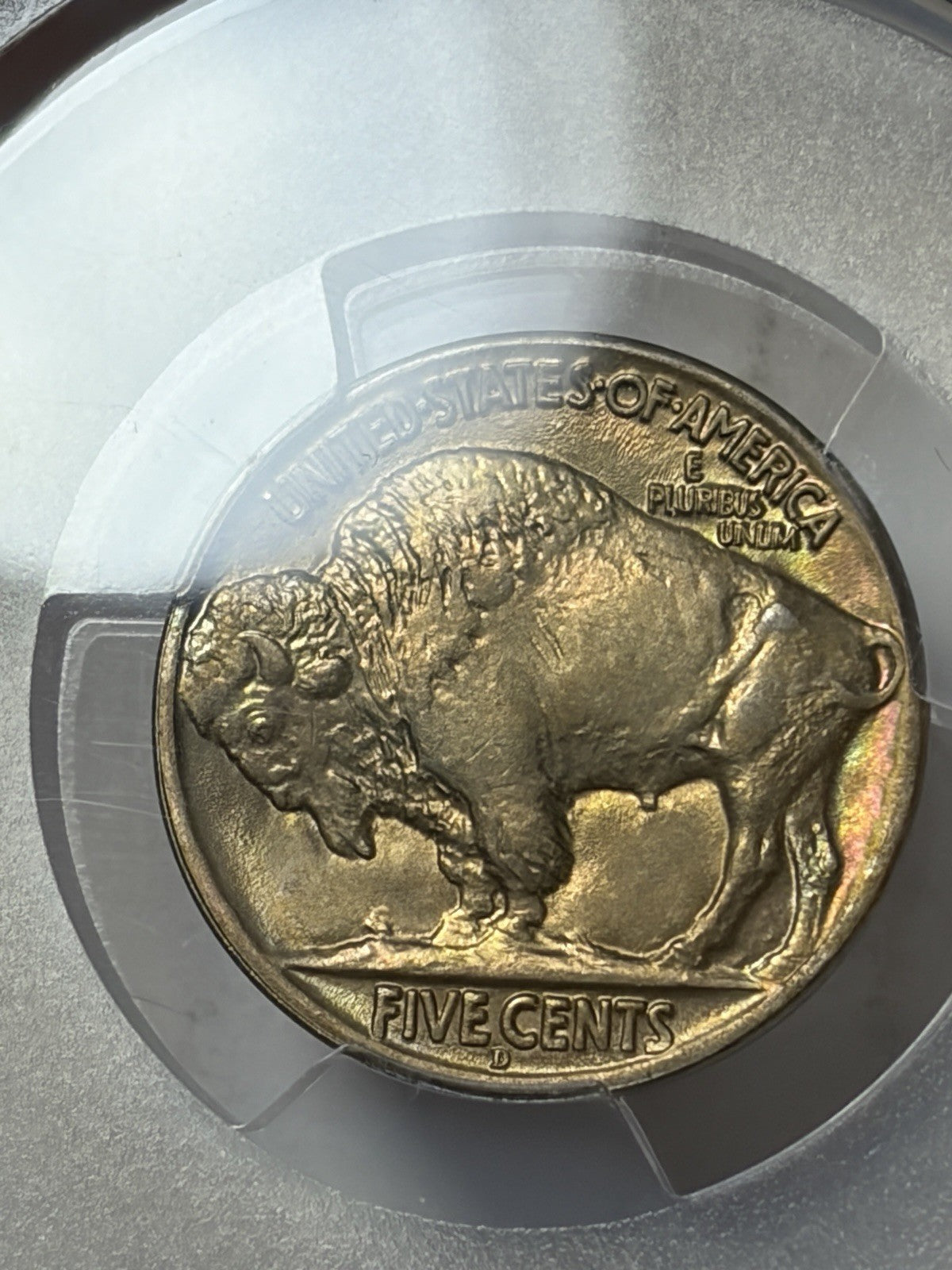 1917-D PCGS MS64 Buffalo Nickel Toned