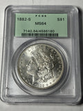 1882-S PCGS MS64 Morgan Silver Dollar OGH Old Holder